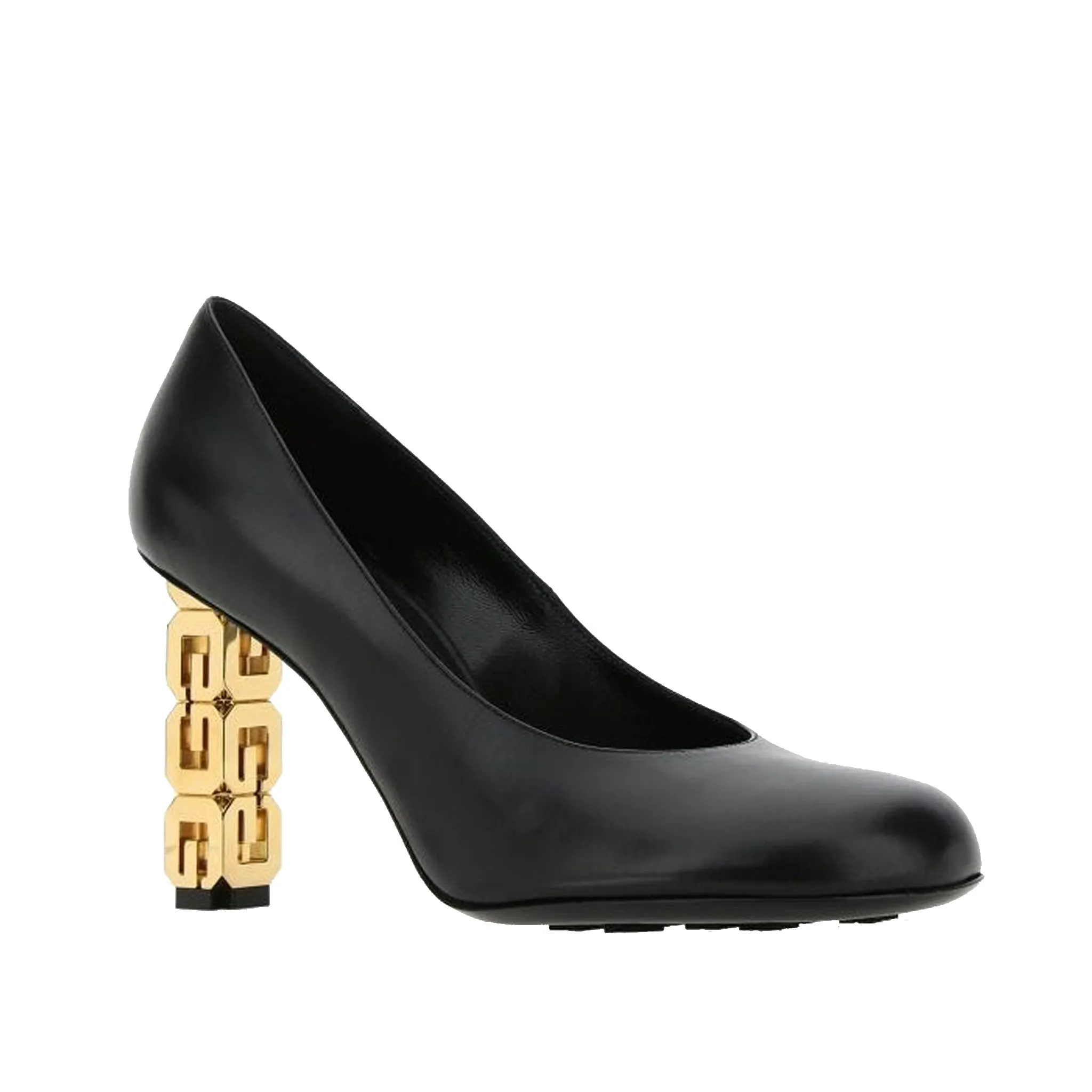 GIVENCHY Logo Heel Leather Pumps - 3.5-Inch Heels