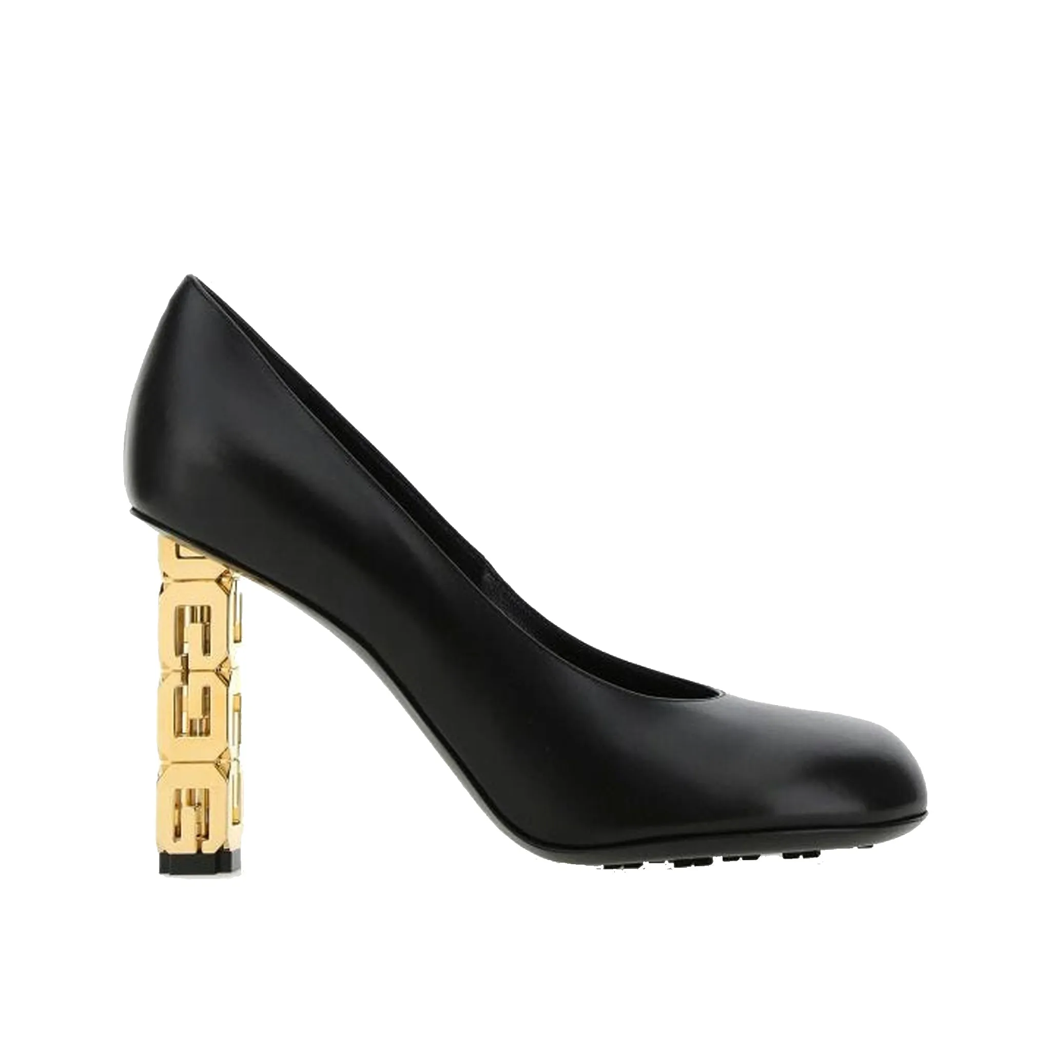 GIVENCHY Logo Heel Leather Pumps - 3.5-Inch Heels