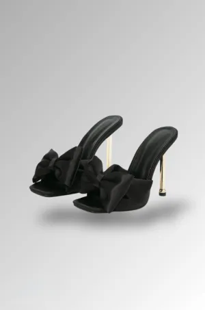 High Heel with Ribbon - Stiletto Mules for Woman