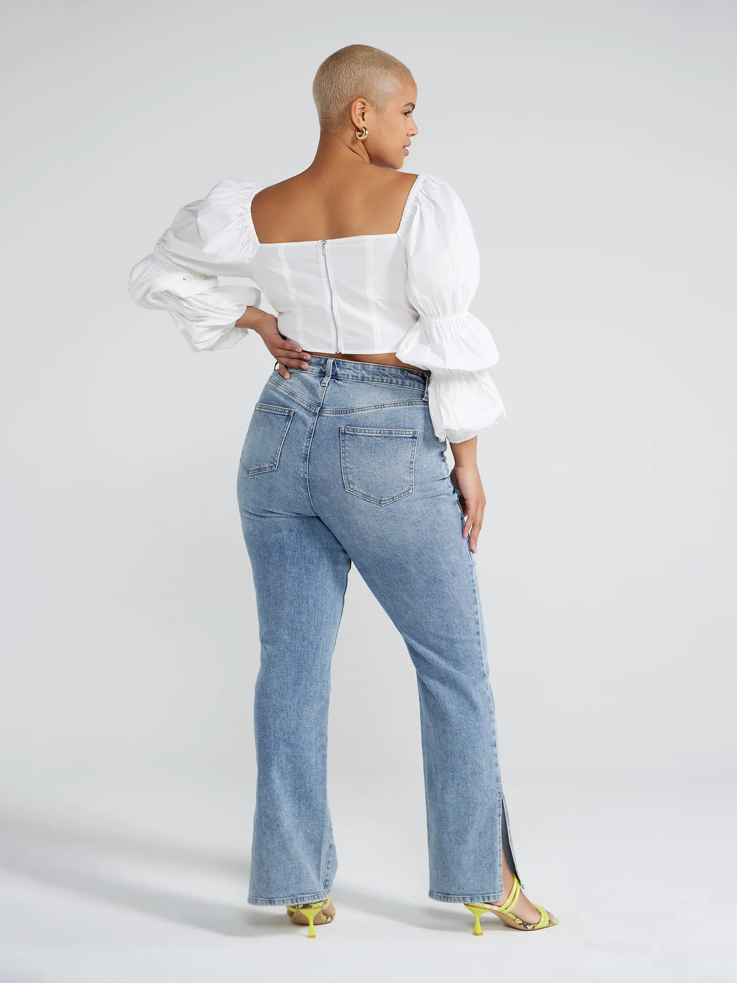 Idalia Bubble Sleeve Corset Style Shirt