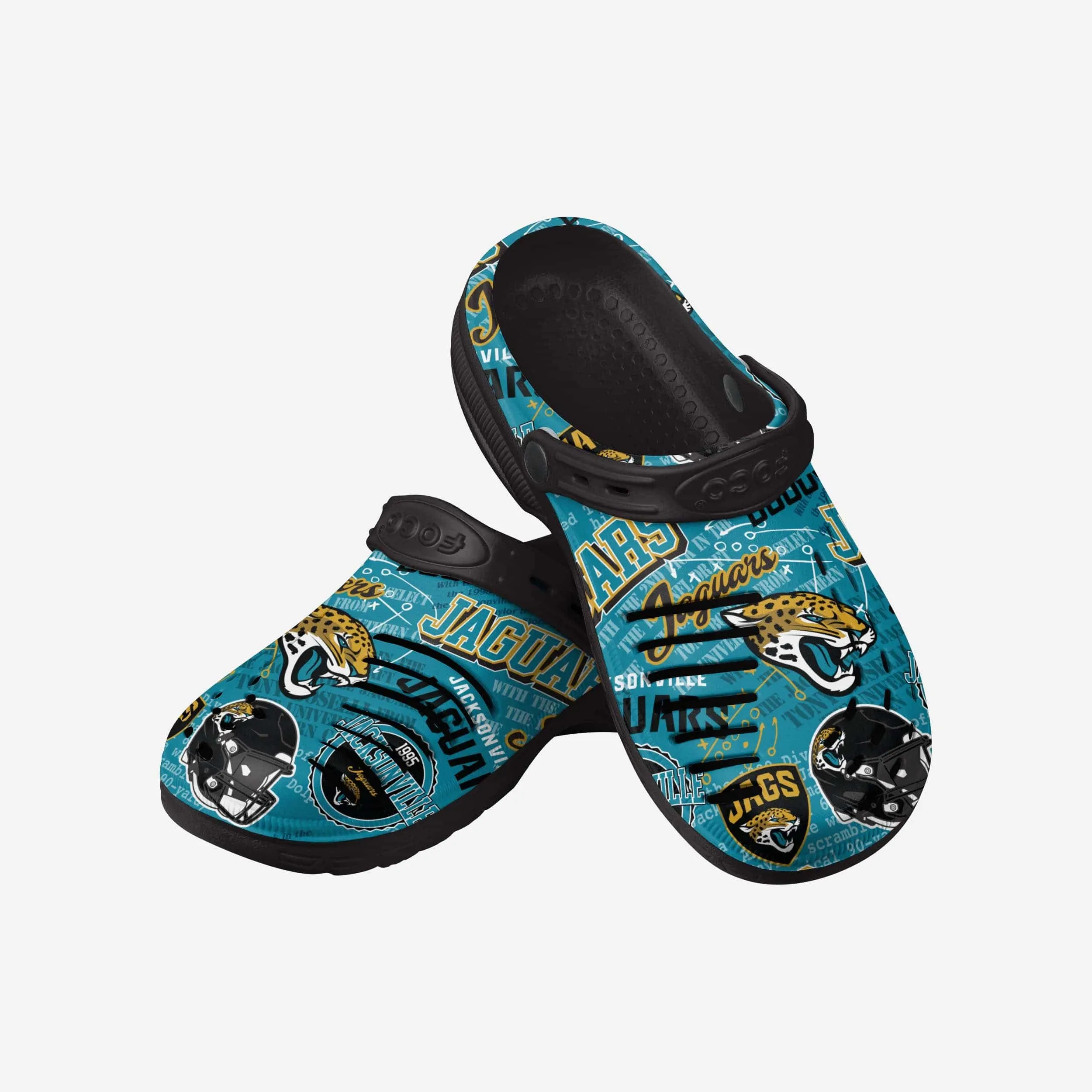 Jacksonville Jaguars Historic Print Clog With Strap