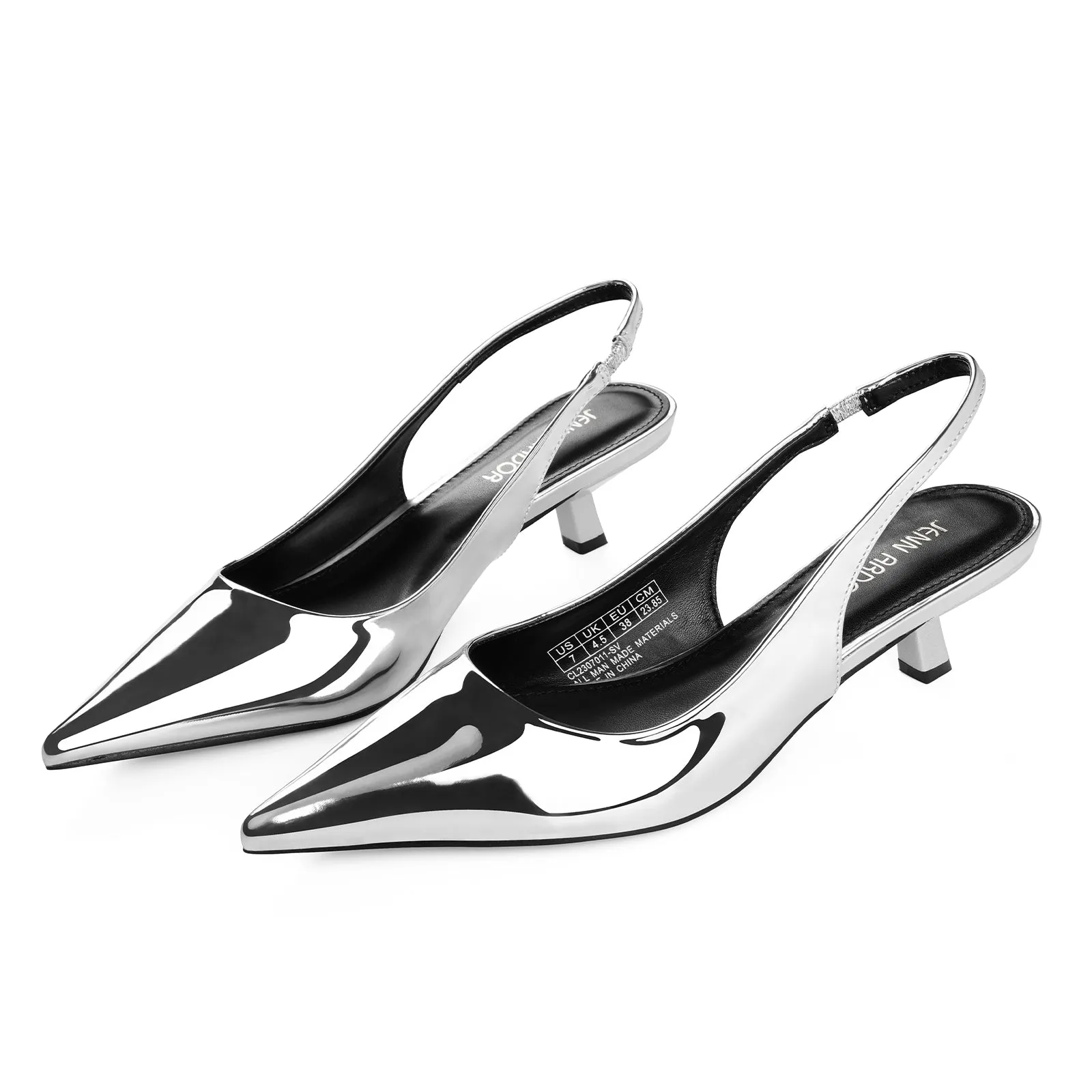 JENN ARDOR Slingback Heels for Women Low Heels Dress Shoes