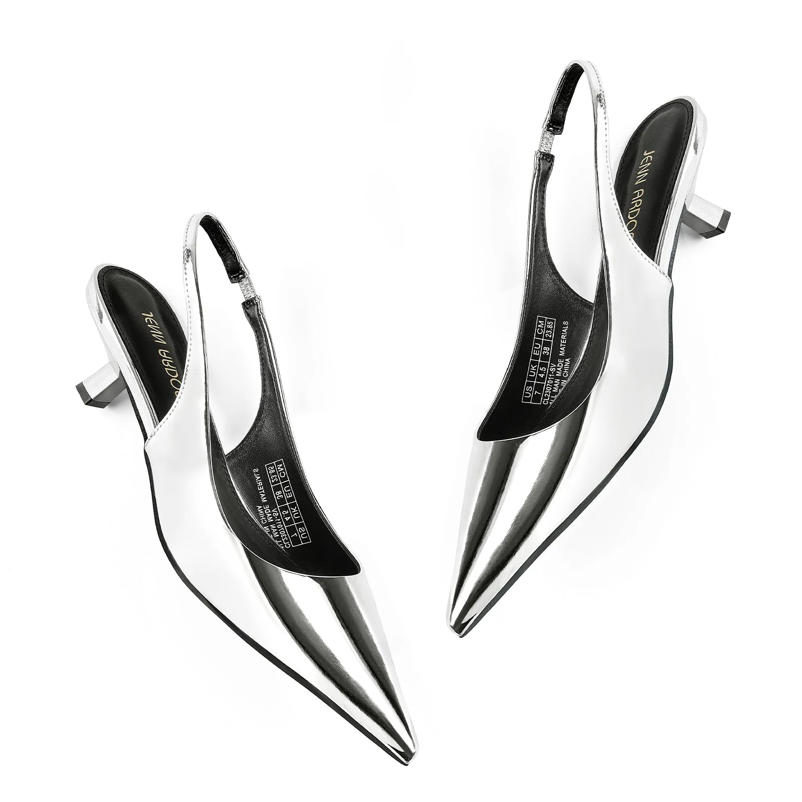 JENN ARDOR Slingback Heels for Women Low Heels Dress Shoes