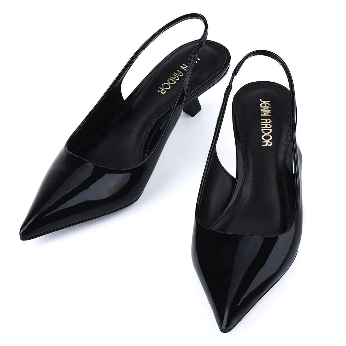 JENN ARDOR Slingback Heels for Women Low Heels Dress Shoes
