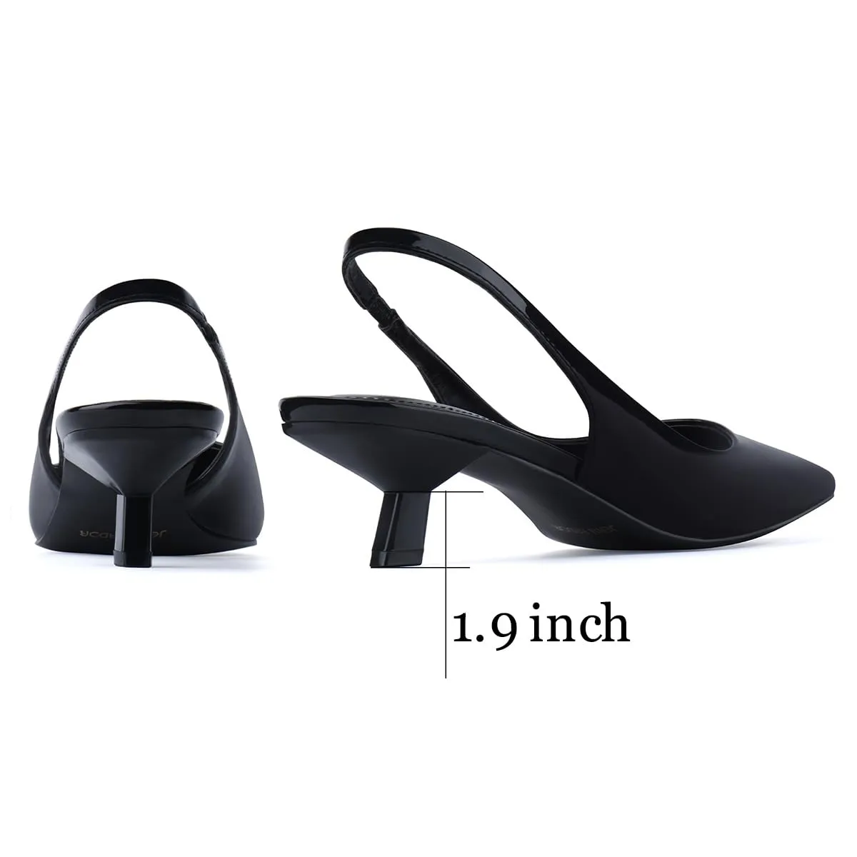 JENN ARDOR Slingback Heels for Women Low Heels Dress Shoes