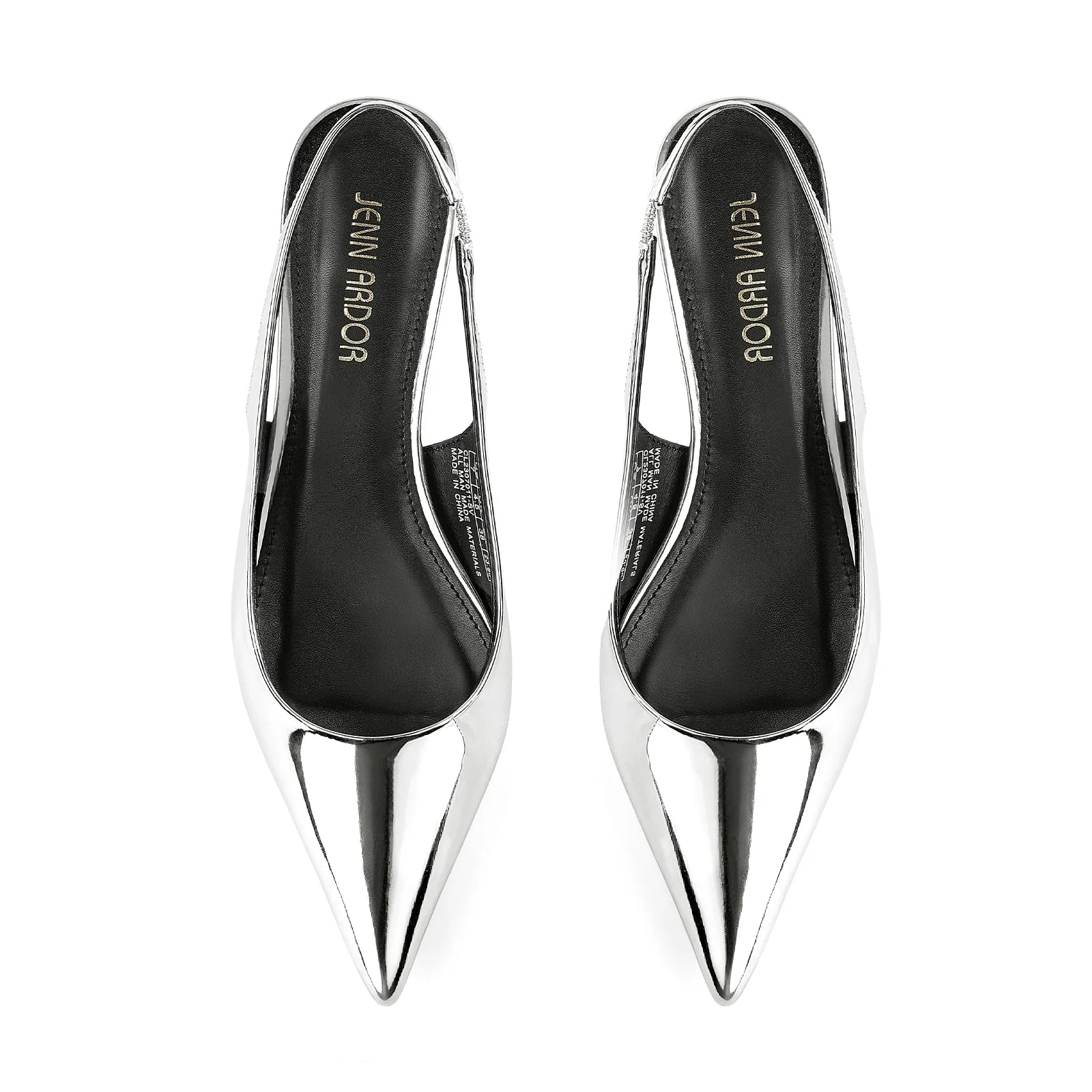 JENN ARDOR Slingback Heels for Women Low Heels Dress Shoes