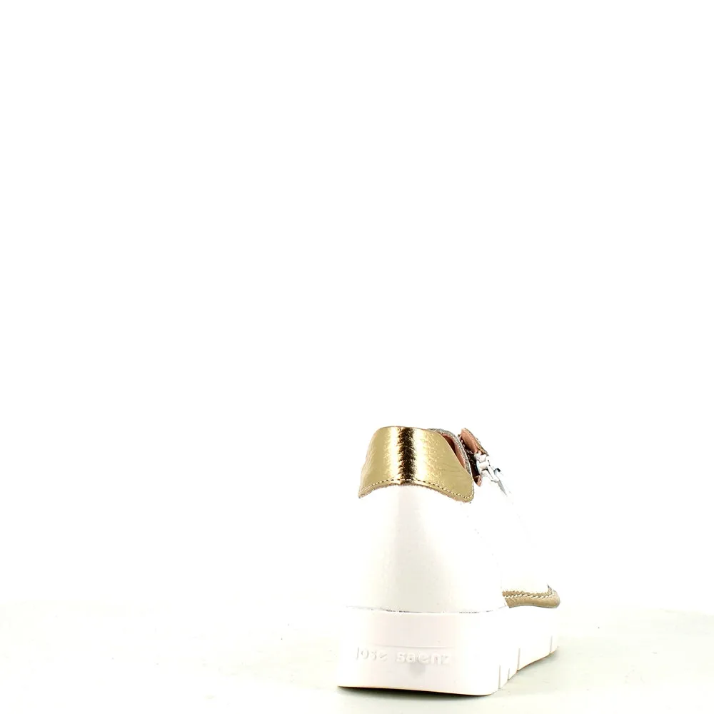 Jose Saenz Laced Trainer White/Gold