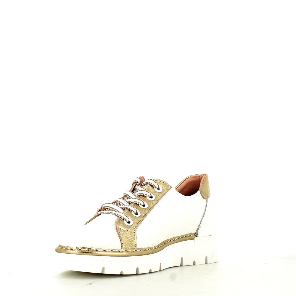 Jose Saenz Laced Trainer White/Gold