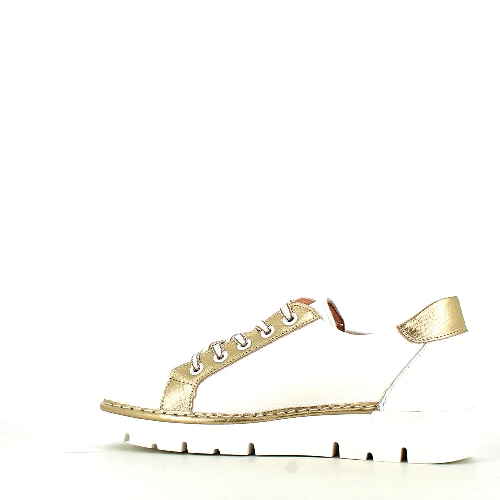 Jose Saenz Laced Trainer White/Gold