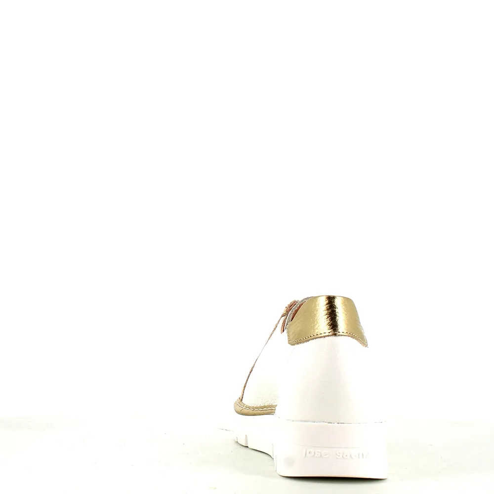 Jose Saenz Laced Trainer White/Gold