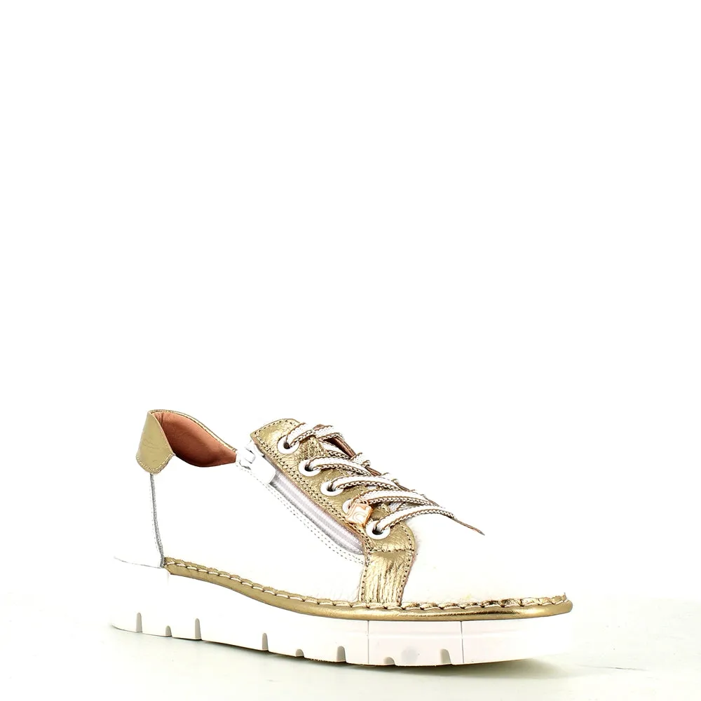 Jose Saenz Laced Trainer White/Gold