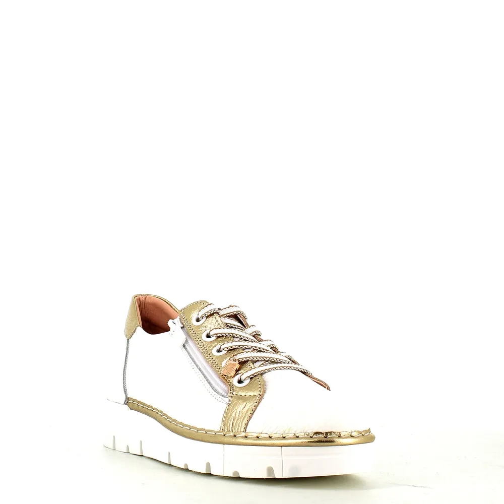 Jose Saenz Laced Trainer White/Gold