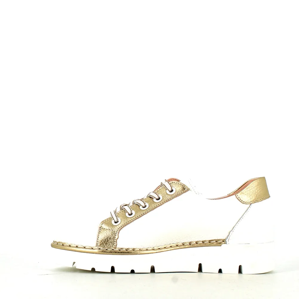 Jose Saenz Laced Trainer White/Gold