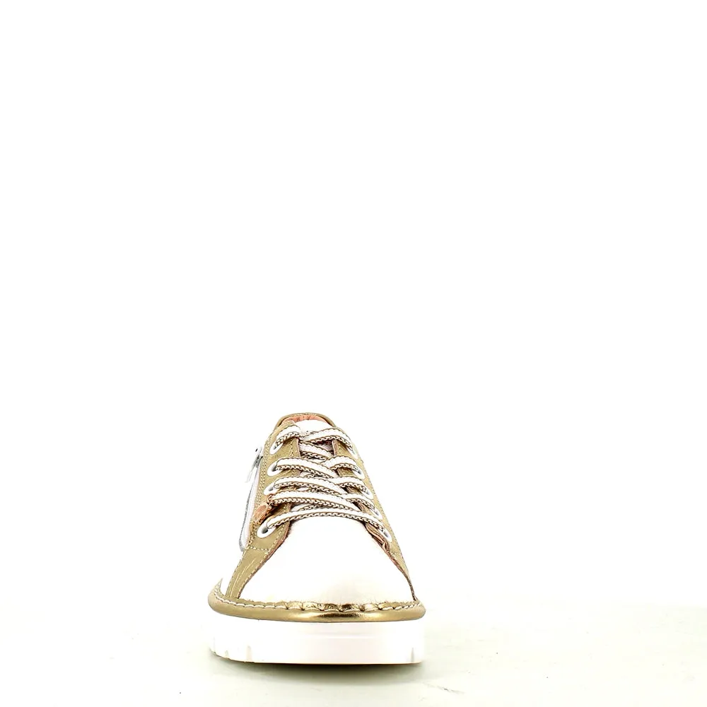 Jose Saenz Laced Trainer White/Gold