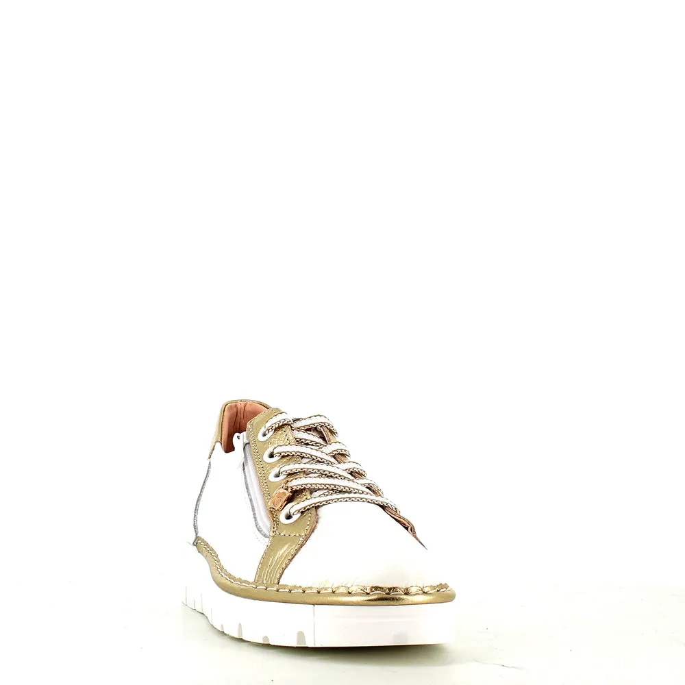 Jose Saenz Laced Trainer White/Gold