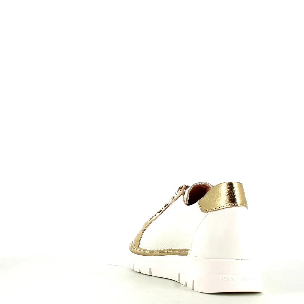 Jose Saenz Laced Trainer White/Gold