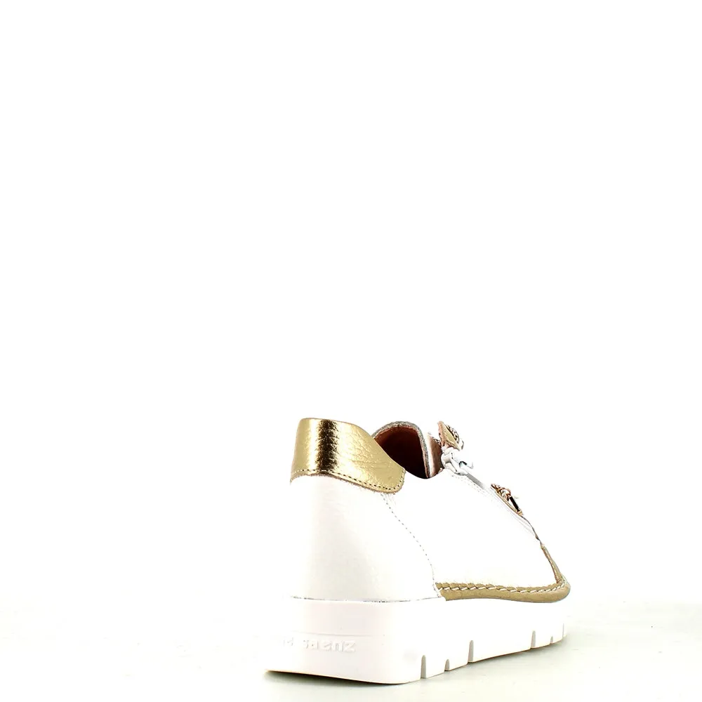 Jose Saenz Laced Trainer White/Gold