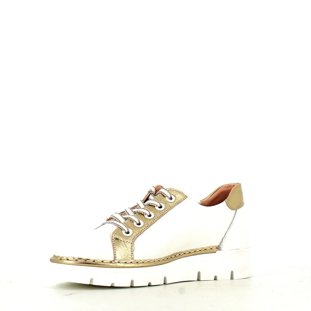 Jose Saenz Laced Trainer White/Gold