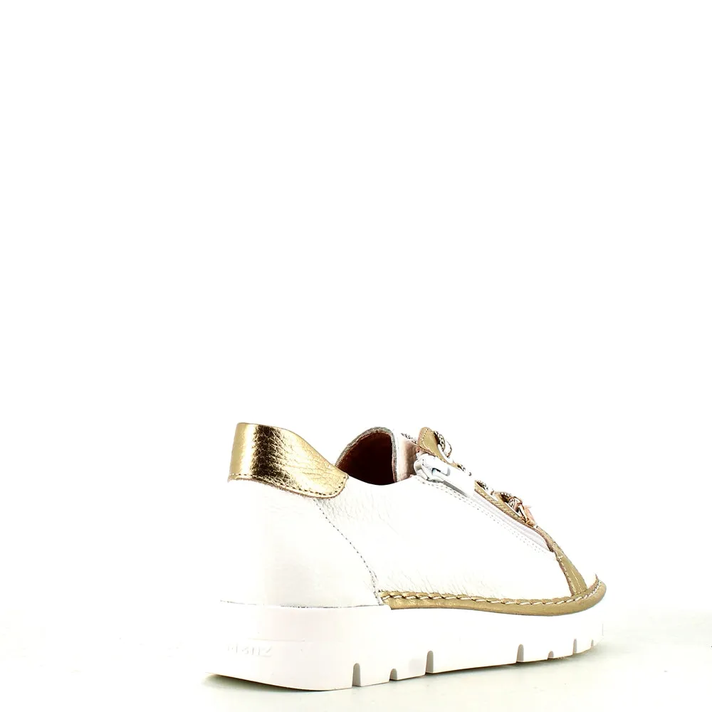 Jose Saenz Laced Trainer White/Gold