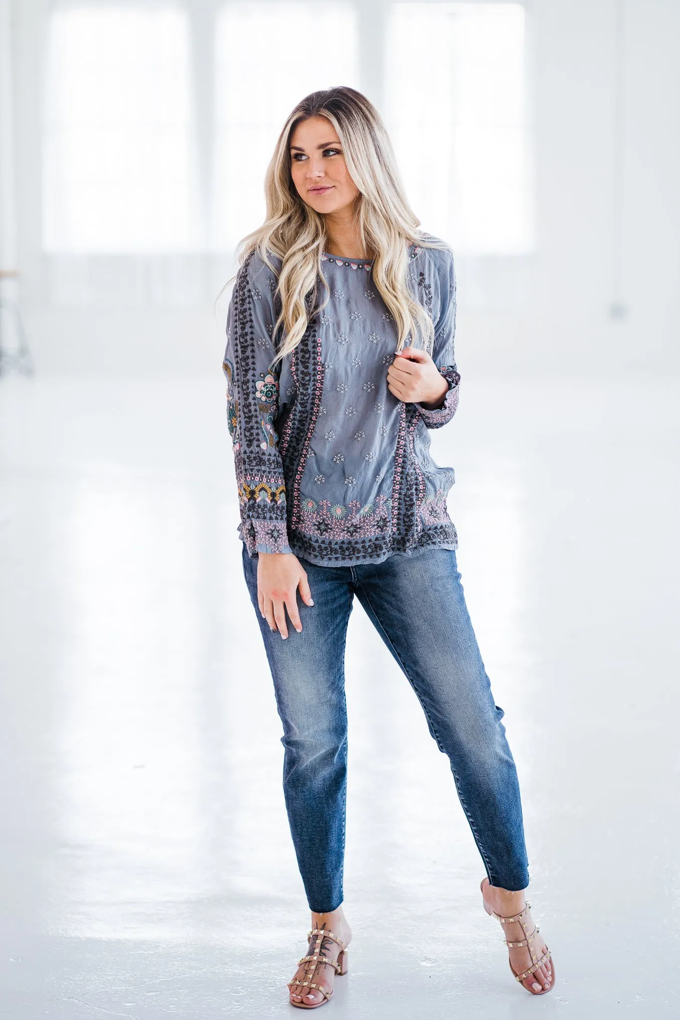 Judy Blue Raw Hem Relaxed Jean