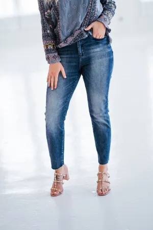 Judy Blue Raw Hem Relaxed Jean