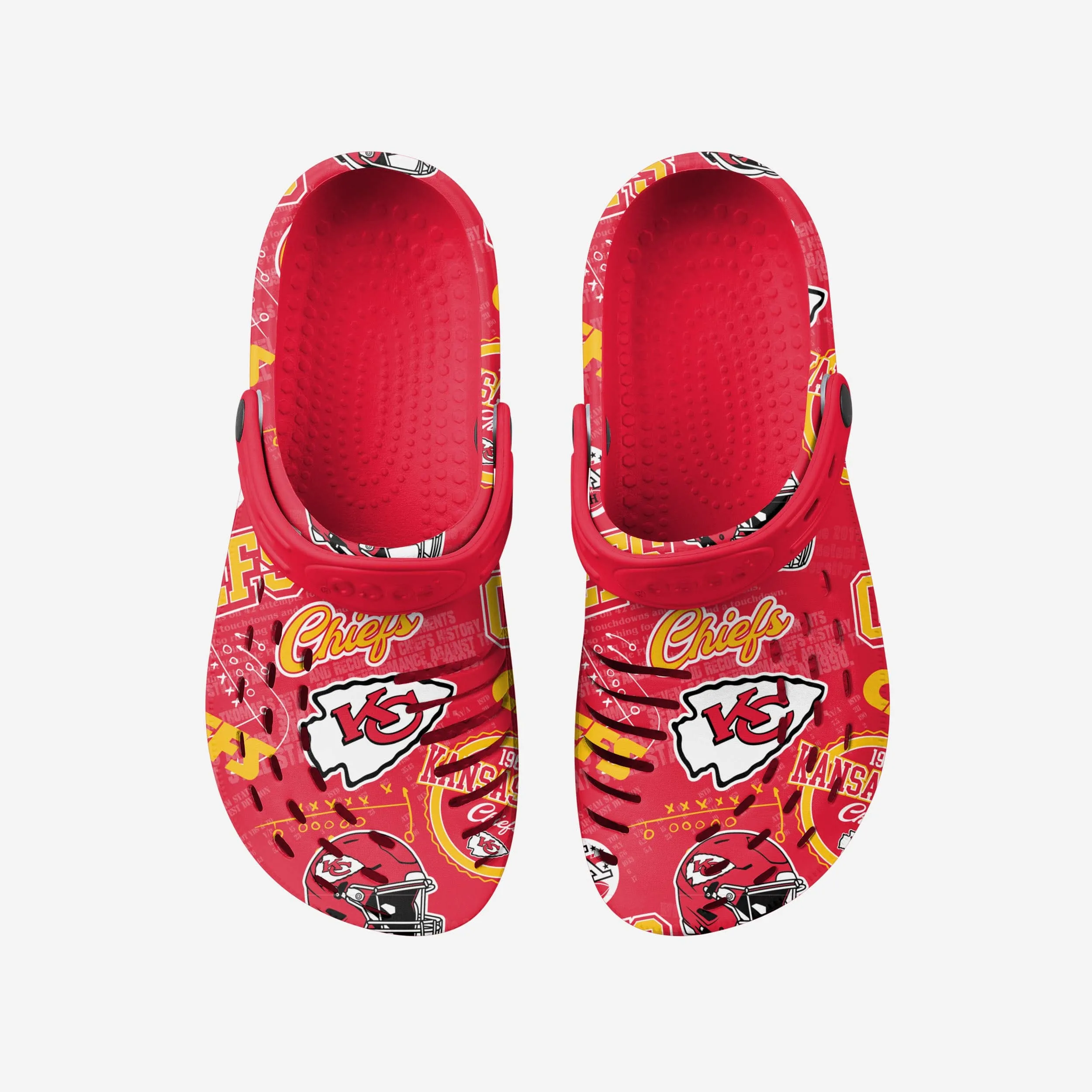 Kansas City Chiefs Historic Print Clog With Strap