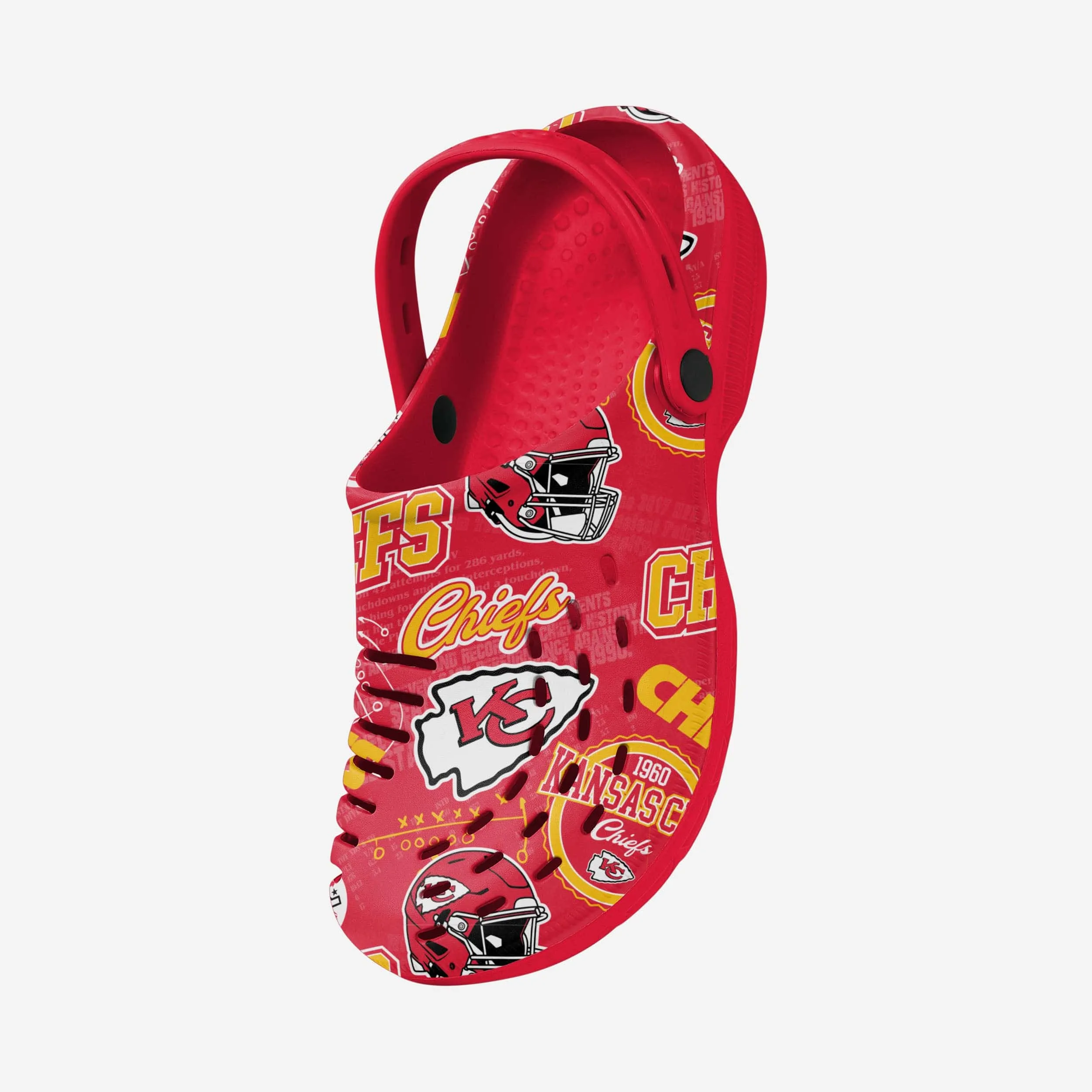 Kansas City Chiefs Historic Print Clog With Strap