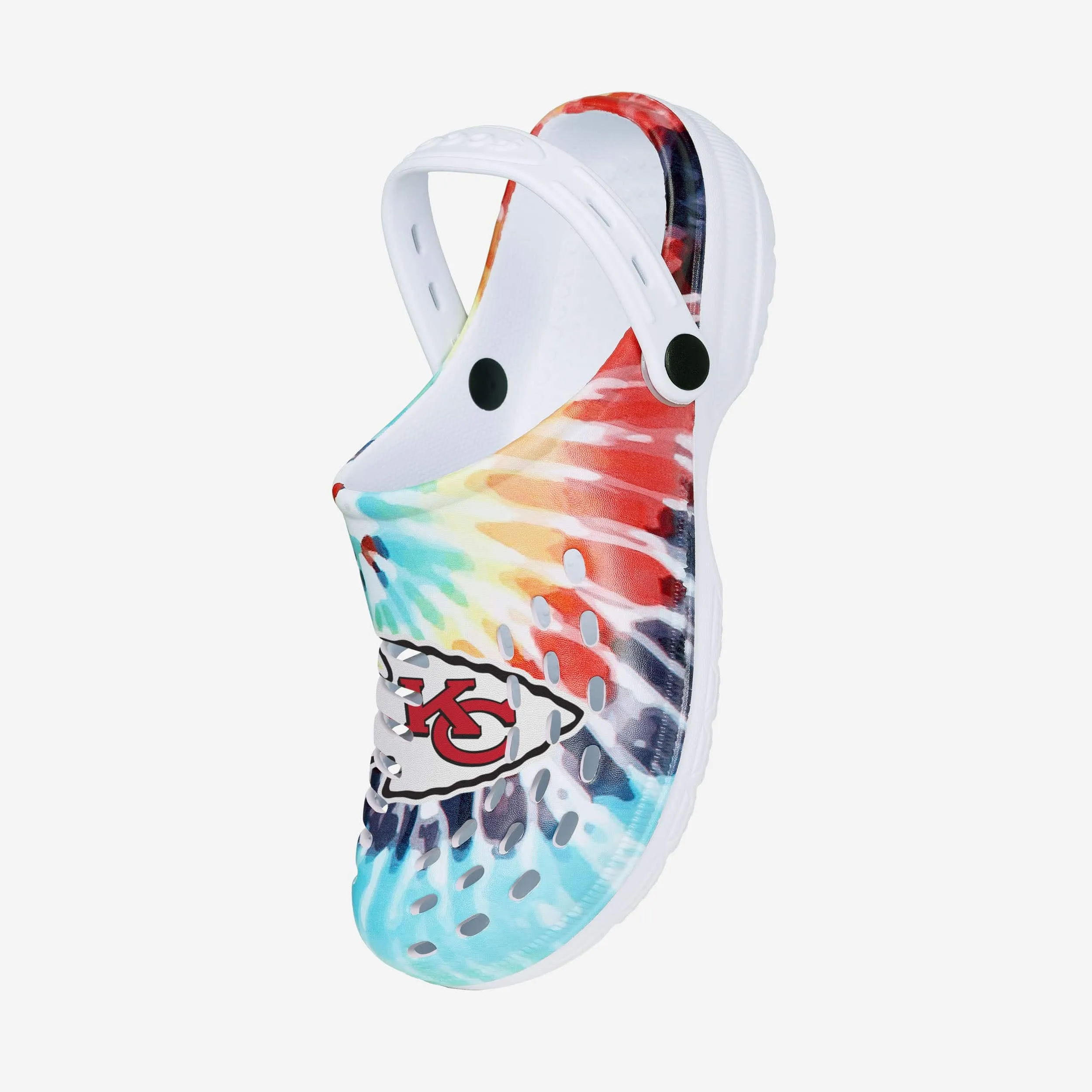 Kansas City Chiefs Womens Tie-Dye Clog With Strap