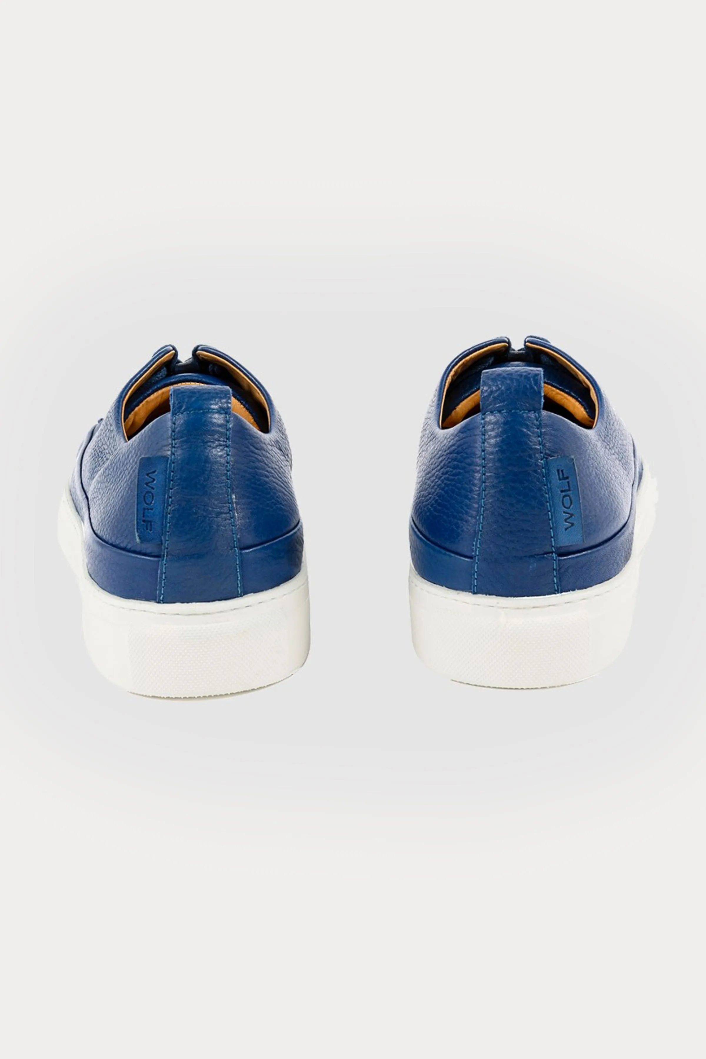 Knightsbridge Leather Smart Trainers in Blue