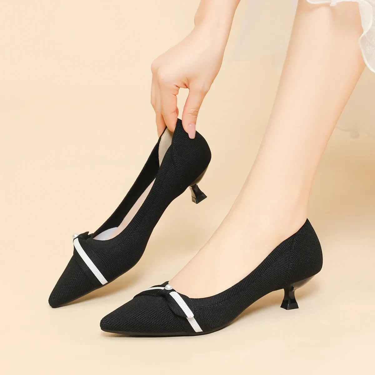 Lily Ribbon Heels