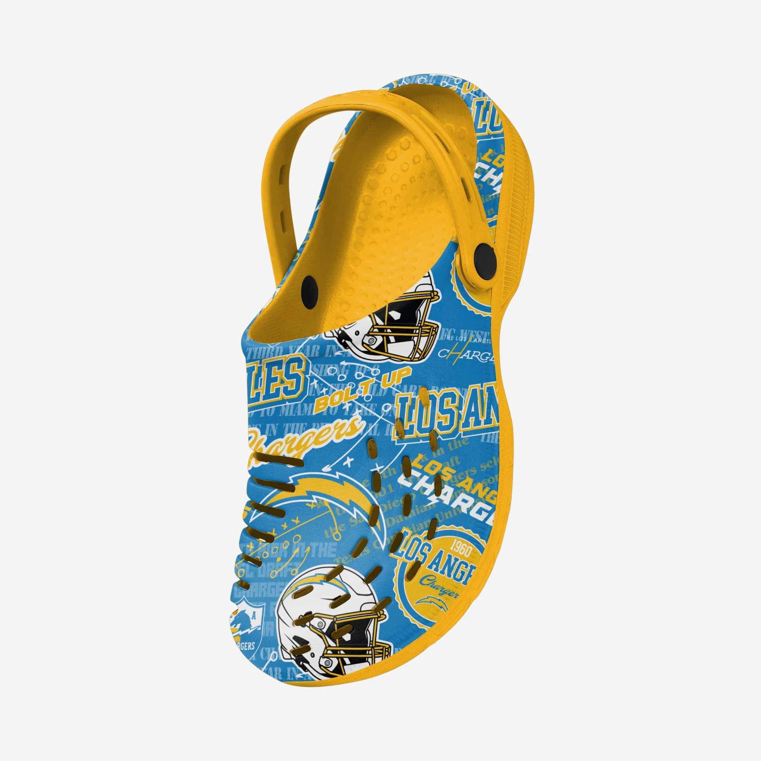 Los Angeles Chargers Historic Print Clog With Strap
