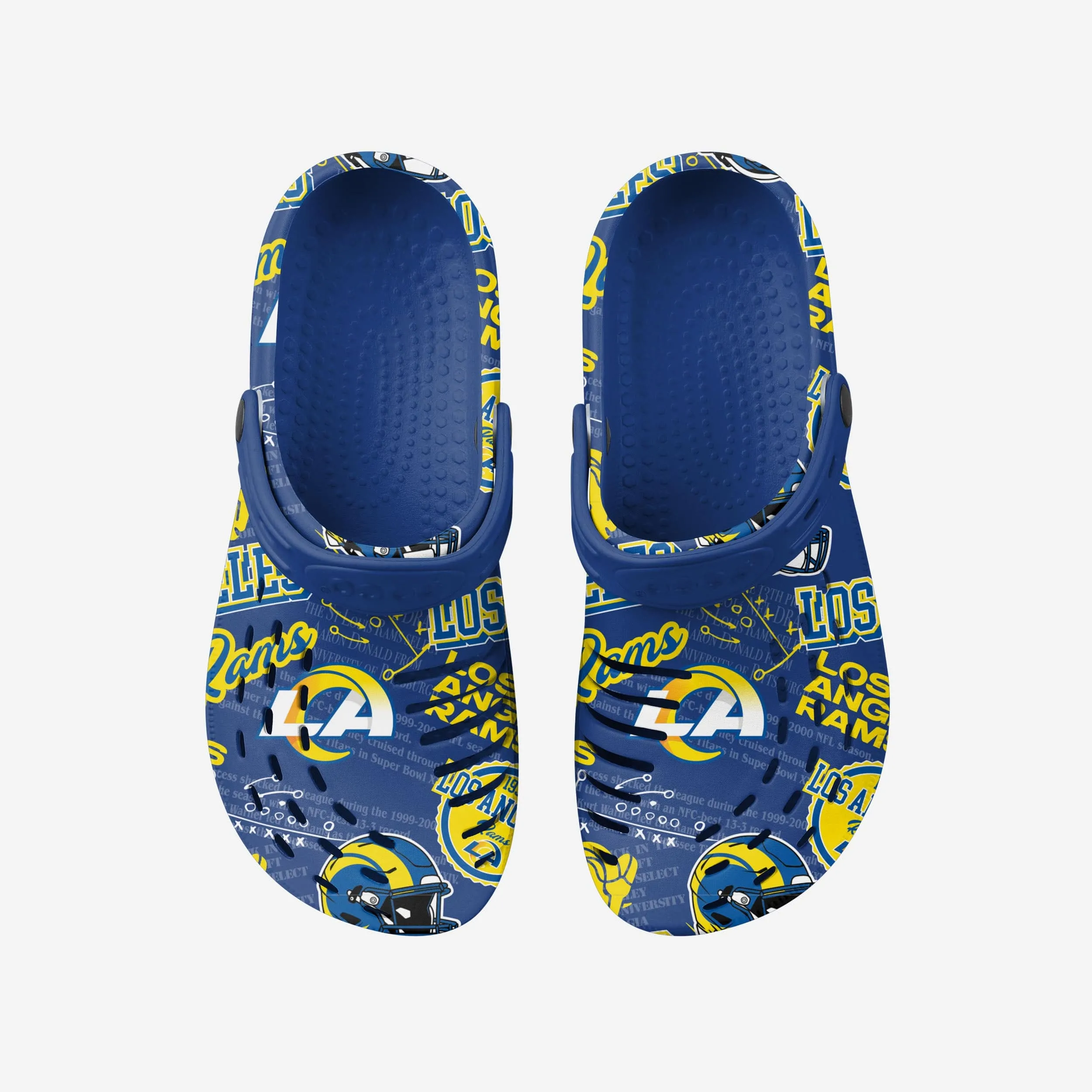 Los Angeles Rams Historic Print Clog With Strap