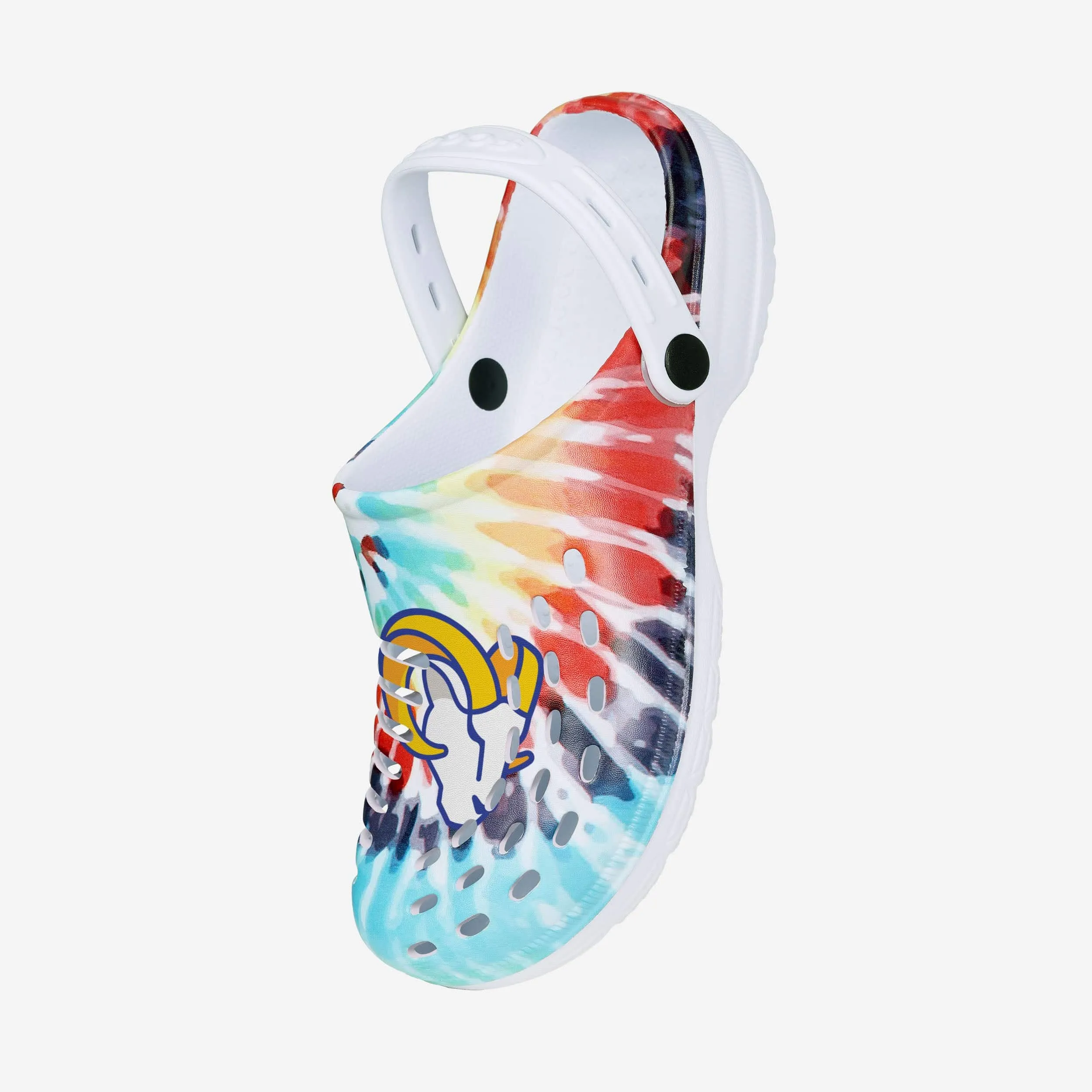 Los Angeles Rams Womens Tie-Dye Clog With Strap