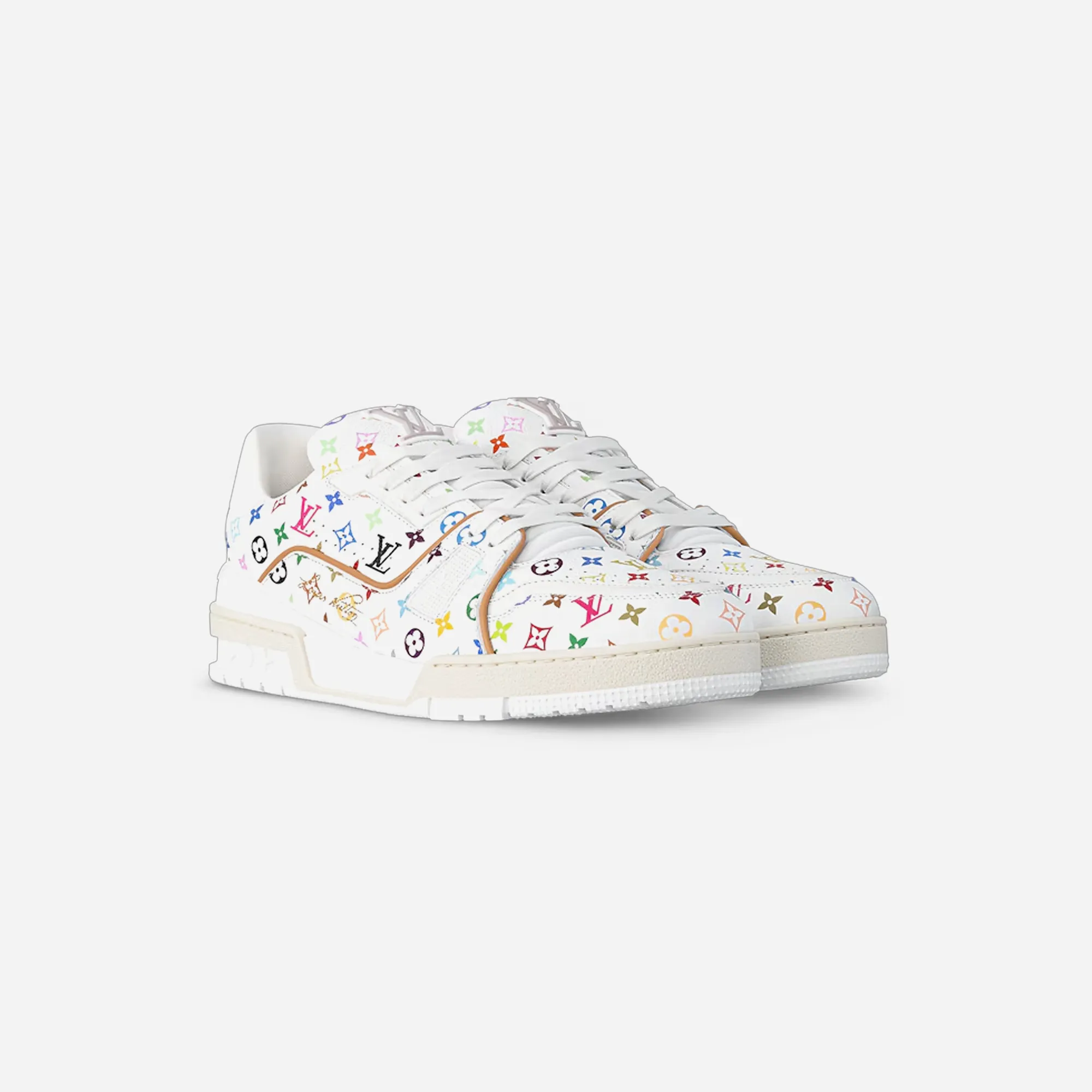 Louis Vuitton LV Trainer Takashi Murakami White