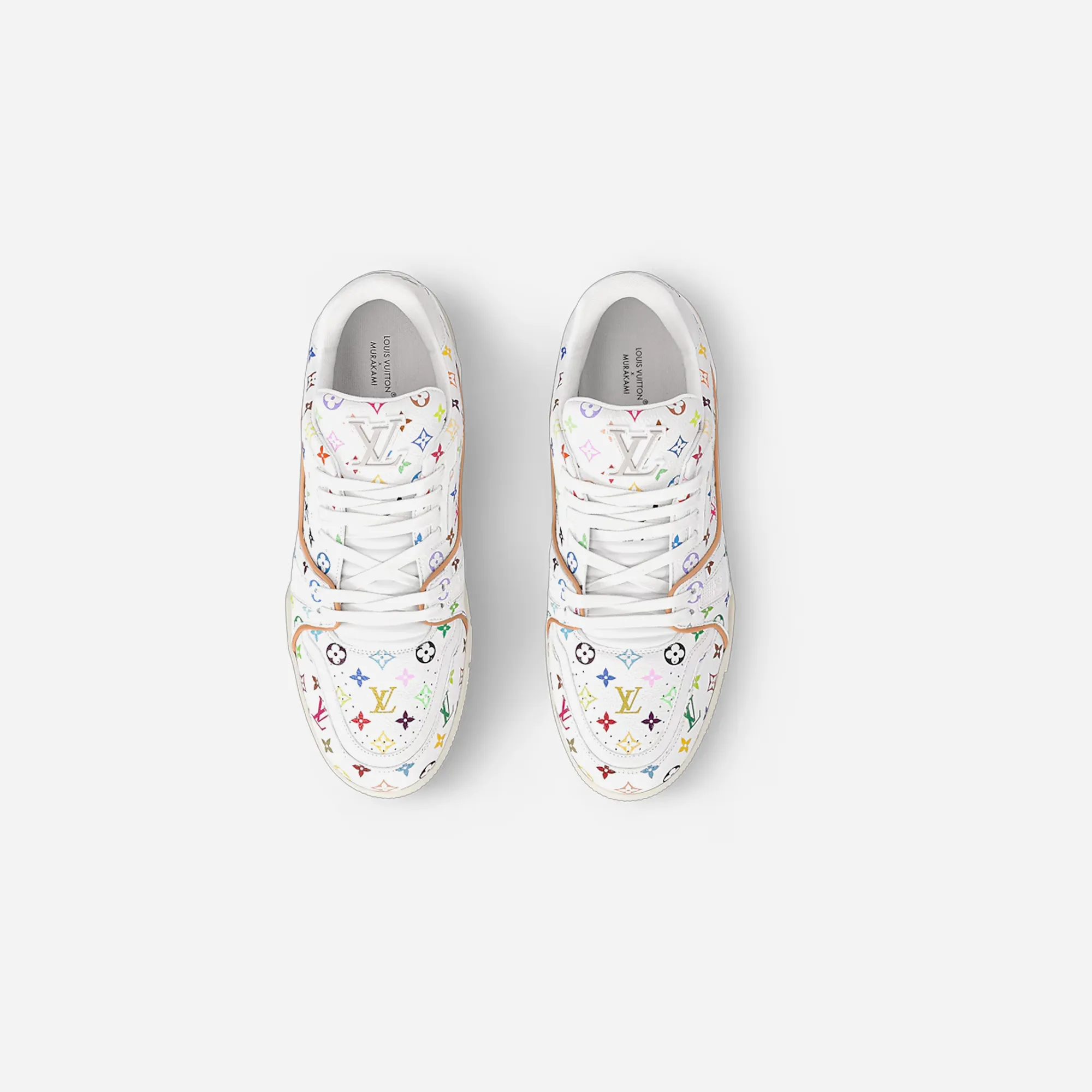 Louis Vuitton LV Trainer Takashi Murakami White