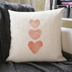 Love Heart Linen Pillowcase