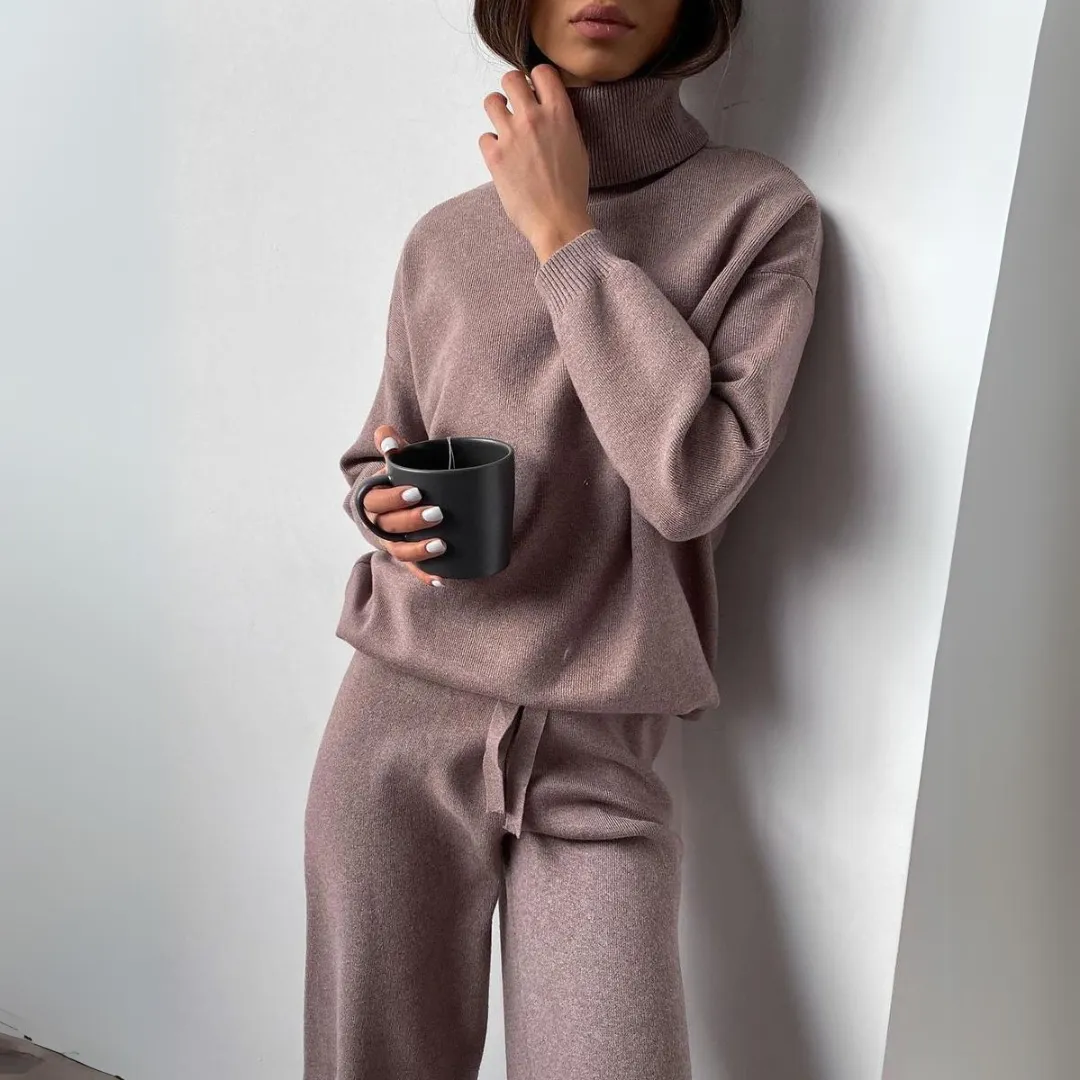 LUXARA™ - Elegant Turtleneck Set