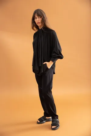 Mela Purdie Long Mack Pant F095 1739 in Black