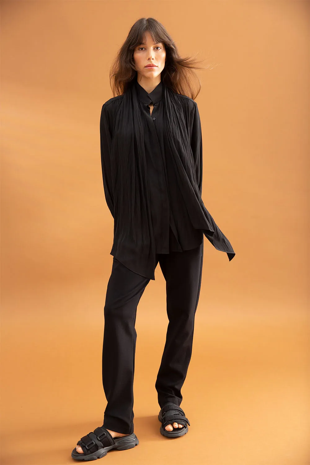Mela Purdie Long Mack Pant F095 1739 in Black