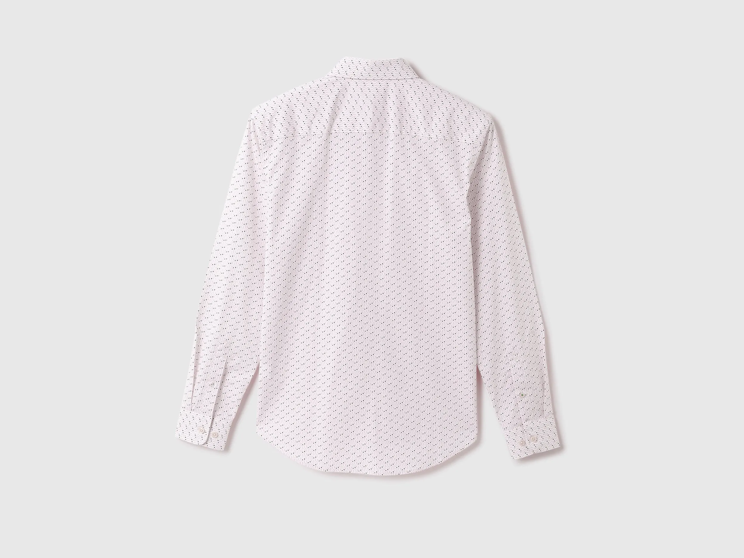 Men Printed Spread Collar Shirt