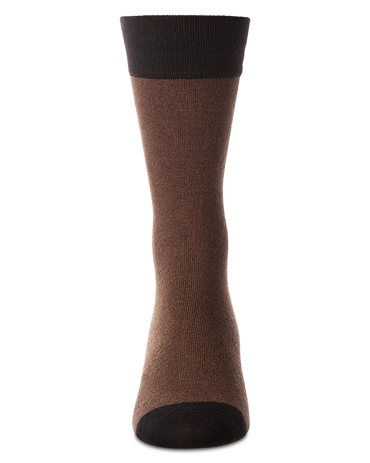 Men's Fancy Heels Luxuriously Soft Cashmere Blend Crew Socks