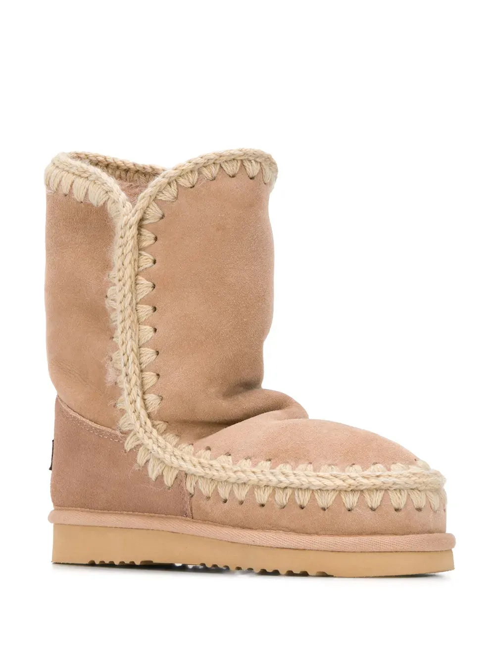 Mou woven detail boots
