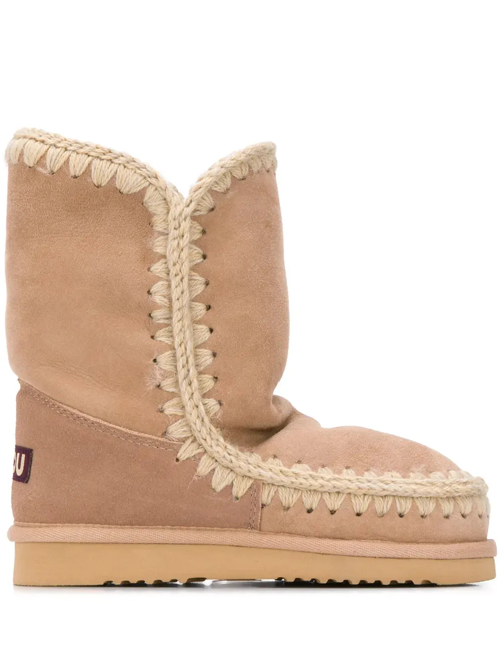 Mou woven detail boots