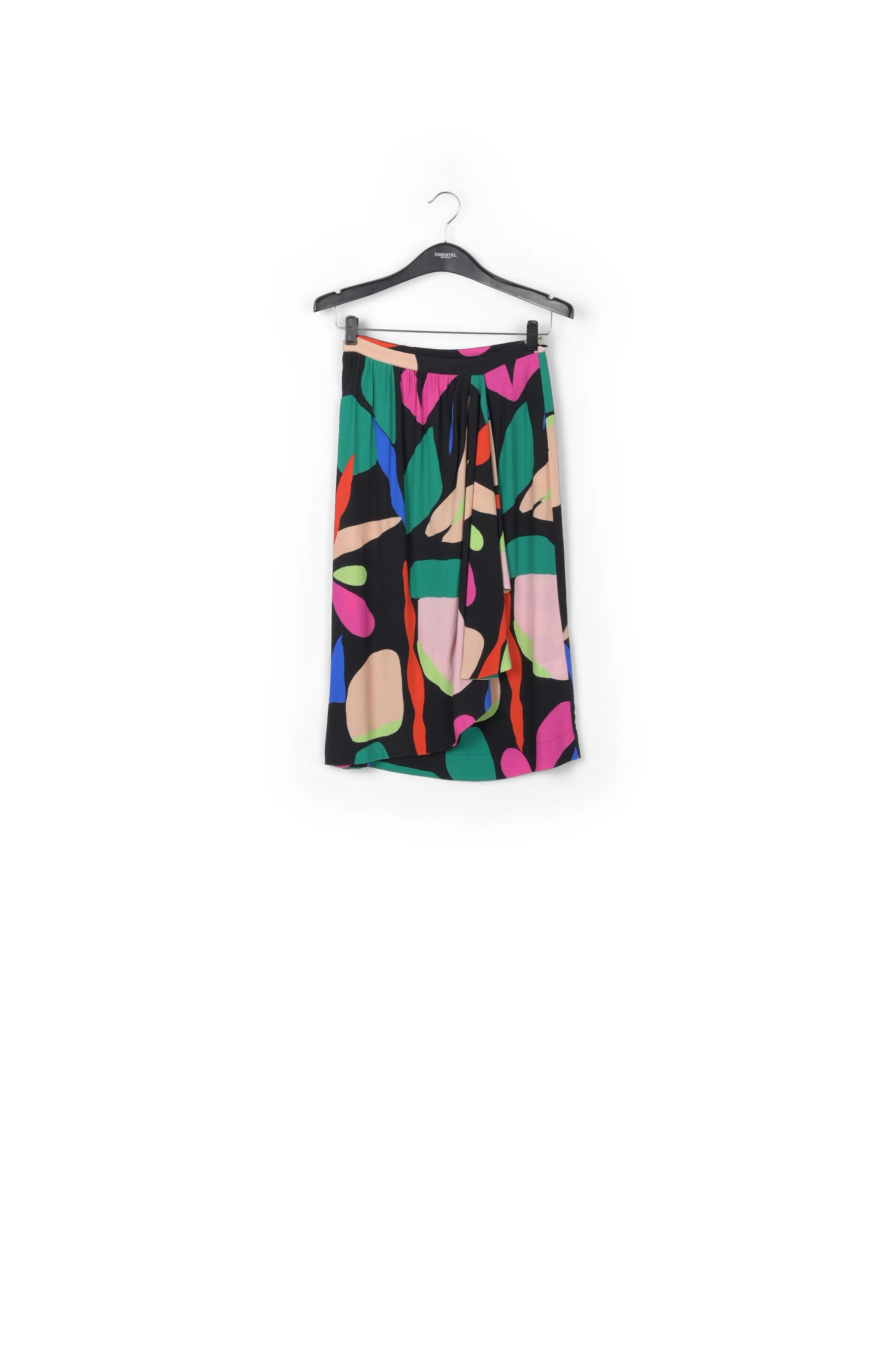 Multicolor floral printed midi skirt