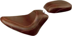 Mustang 76765 Wide Tripper Recessed Passenger Seat - Smooth - Brown