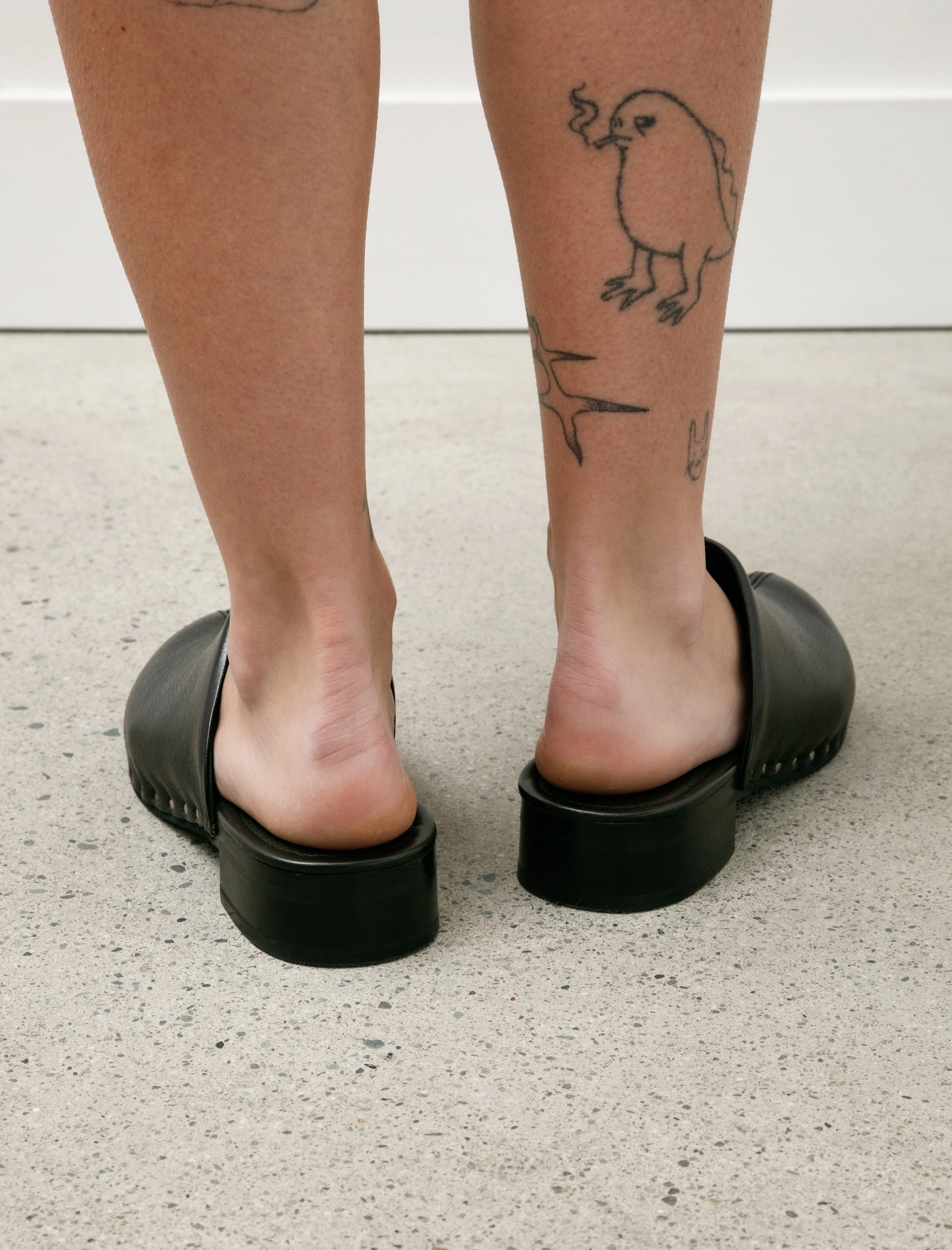 Naoto Clog Supple Leather Black