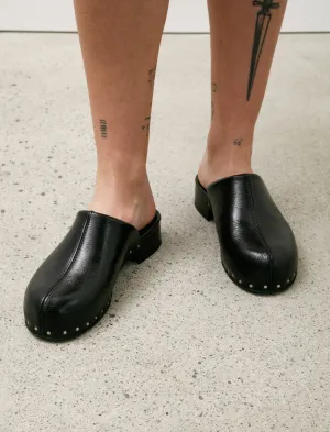 Naoto Clog Supple Leather Black