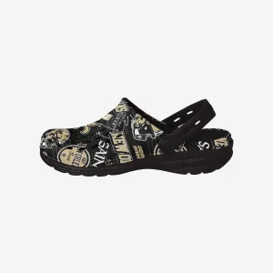 New Orleans Saints Historic Print Clog With Strap