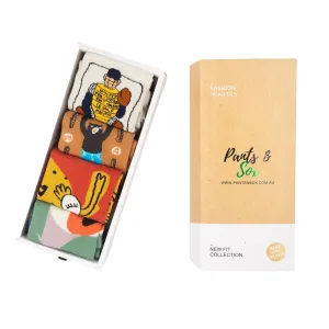 Novelty Sock 4 Pairs Gift Box Set By Designer
