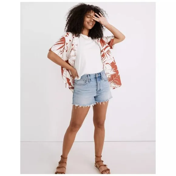 [NWT] Madewell Denim Cutoff Shorts in Light Wash